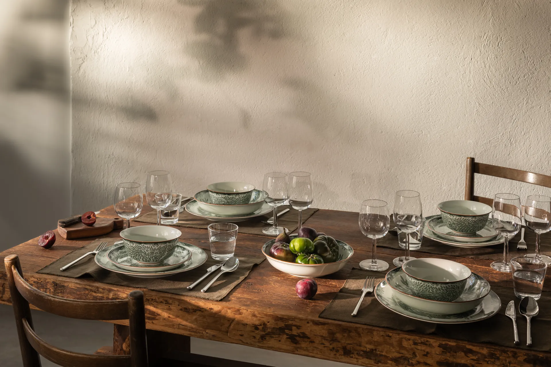 Ostindia Floris スモールプレート Ø16 cm, Green Rörstrand | ロールストランド