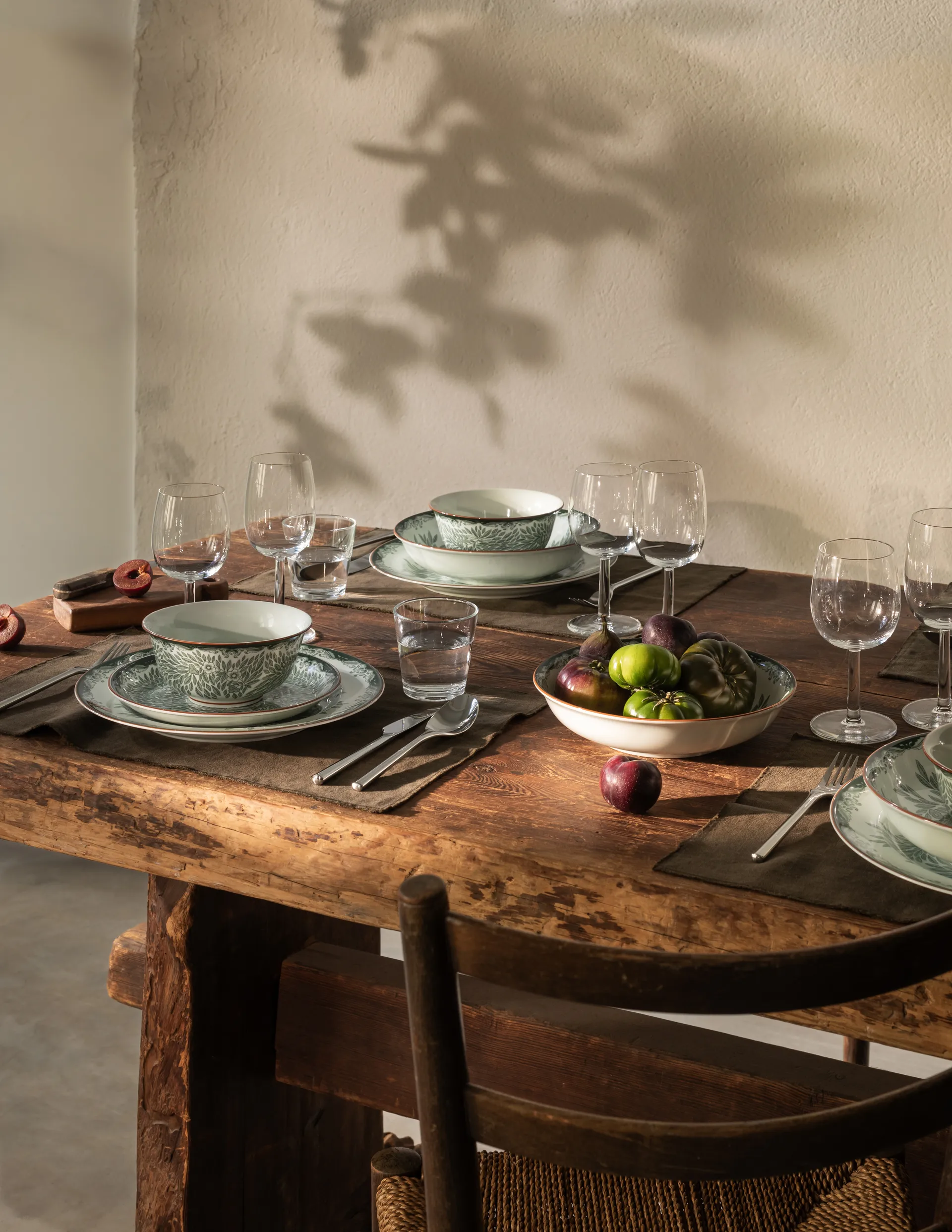 Ostindia Floris プレート Ø27 cm, Green Rörstrand | ロールストランド