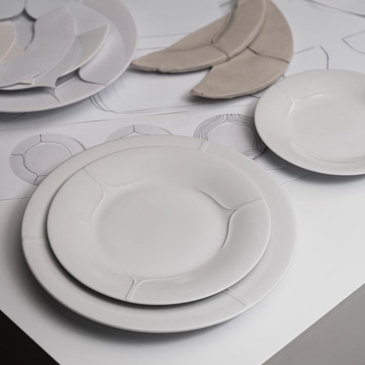Pli Blanc プレート 21 cm, white Rörstrand | ロールストランド