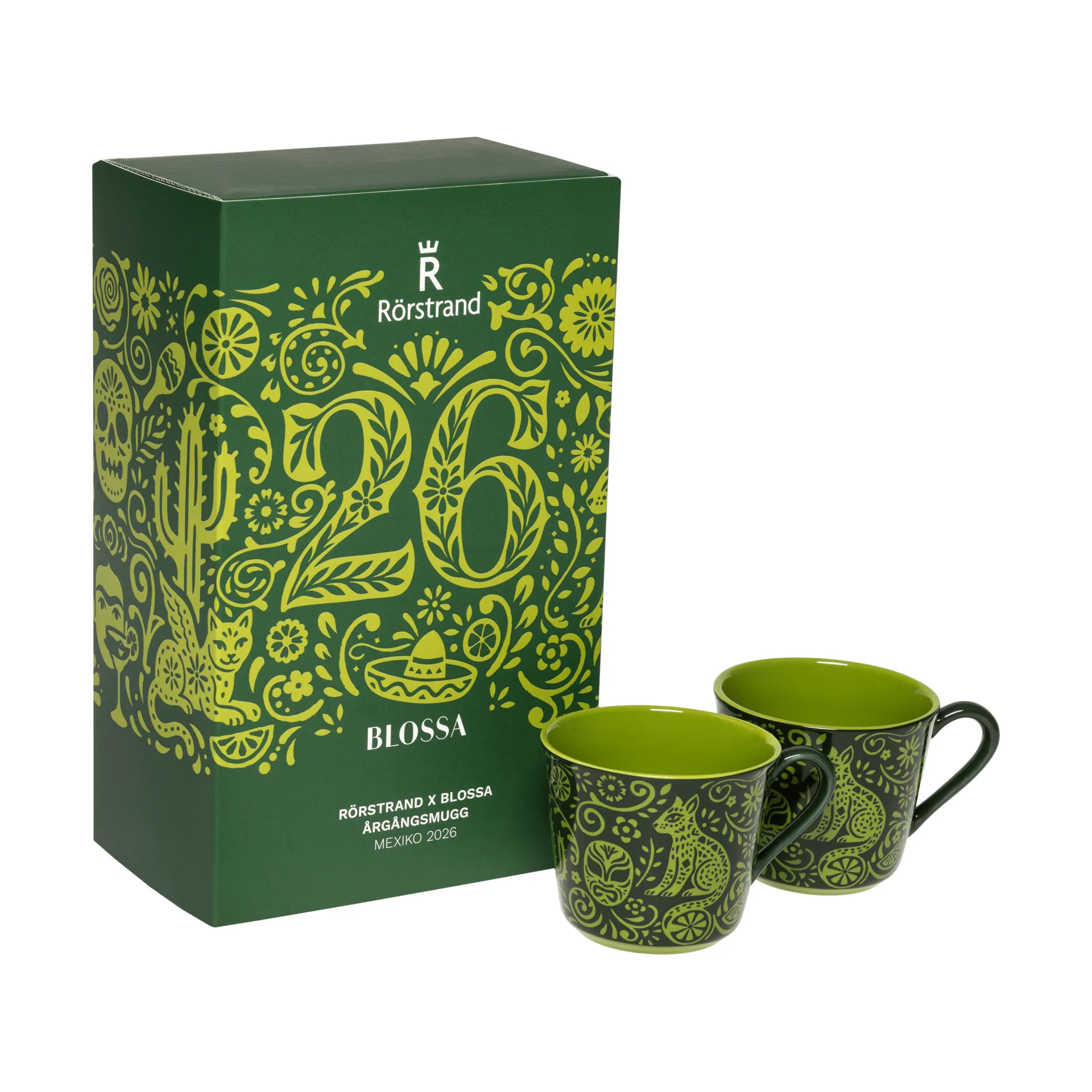 Rörstrand Blossa マグ, Green, 14 cl, 2-pack Rörstrand | ロールストランド