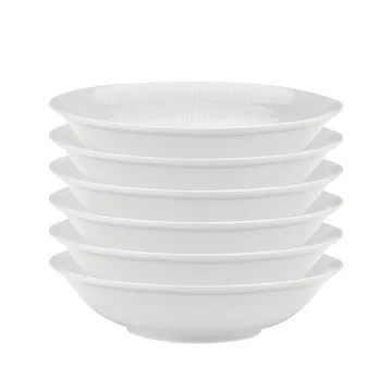 Swedish Grace/スウェディッシュグレース ディーププレート 19 cm, 6パック snow (white) - Rörstrand