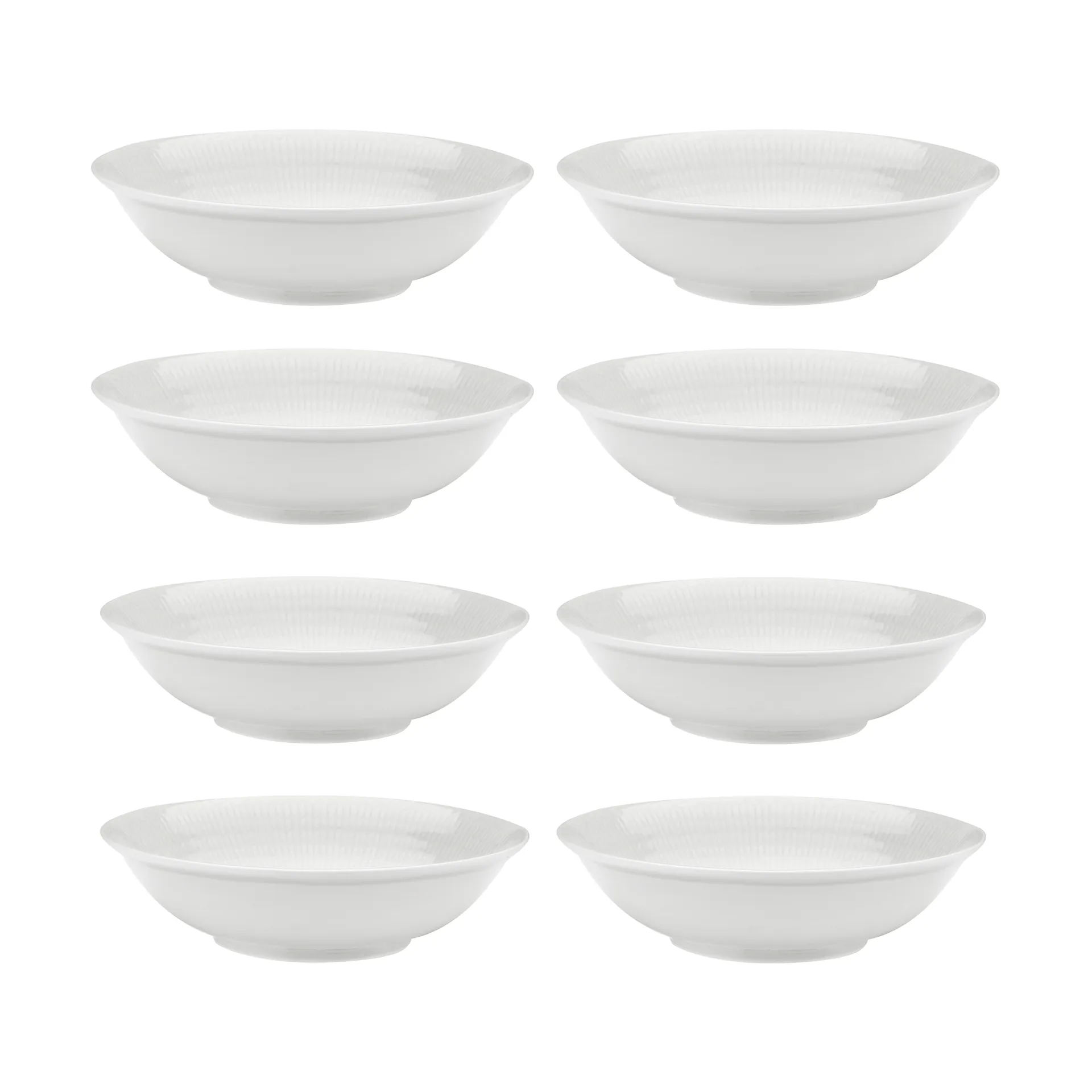 Swedish Grace ディーププレート Ø19 cm 8パック - Snow (White),  Rörstrand