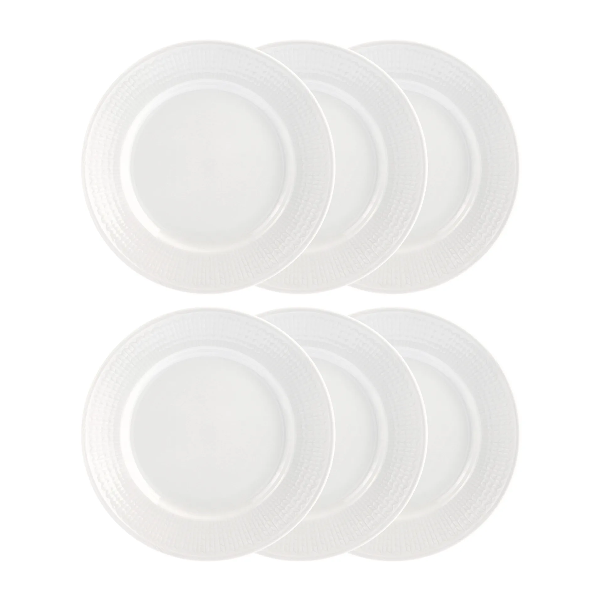 Swedish Grace/スウェディッシュグレース プレート 21 cm, 6パック snow (white),  Rörstrand