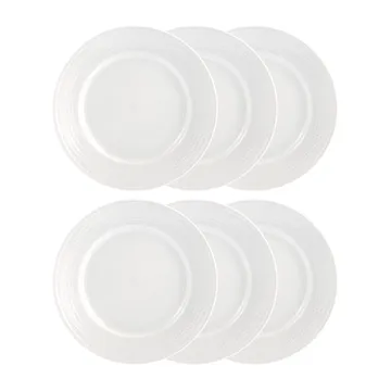 Swedish Grace/スウェディッシュグレース プレート 21 cm, 6パック snow (white) - Rörstrand
