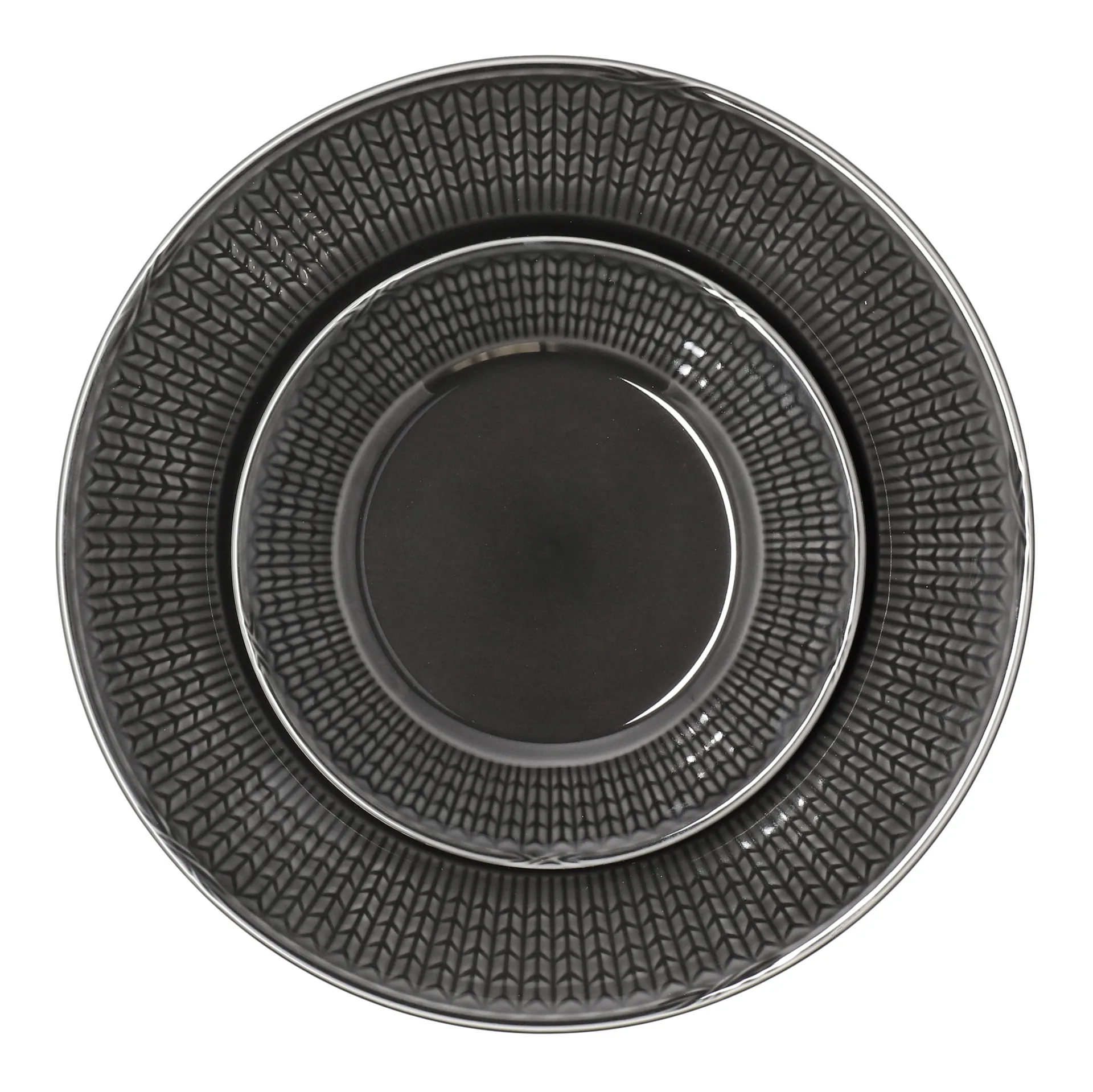 Swedish Grace / スウェディッシュグレース プレート スモール Ø21 cm, stone (dark grey) Rörstrand | ロールストランド