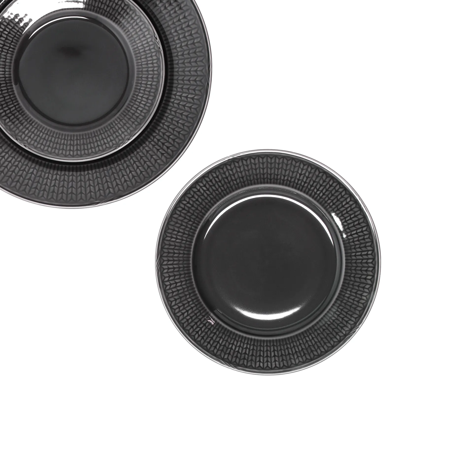 Swedish Grace / スウェディッシュグレース プレート スモール Ø21 cm, stone (dark grey) Rörstrand | ロールストランド