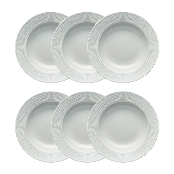 Swedish Grace/スウェディッシュグレース ディーププレート 25 cm 6-pack - Rörstrand
