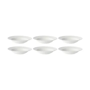 Swedish Grace/スウェディッシュグレース ディーププレート 25 cm, 6パック snow (white) - Rörstrand