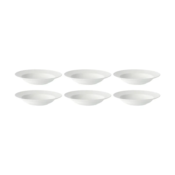 Swedish Grace/スウェディッシュグレース ディーププレート 25 cm, 6パック snow (white) - Rörstrand