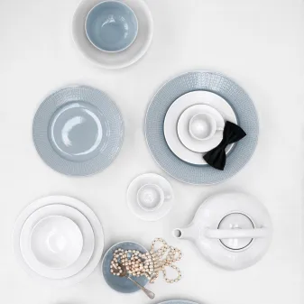 Swedish Grace / スウェディッシュグレース ディーププレート Ø25 cm, snow (white) Rörstrand | ロールストランド