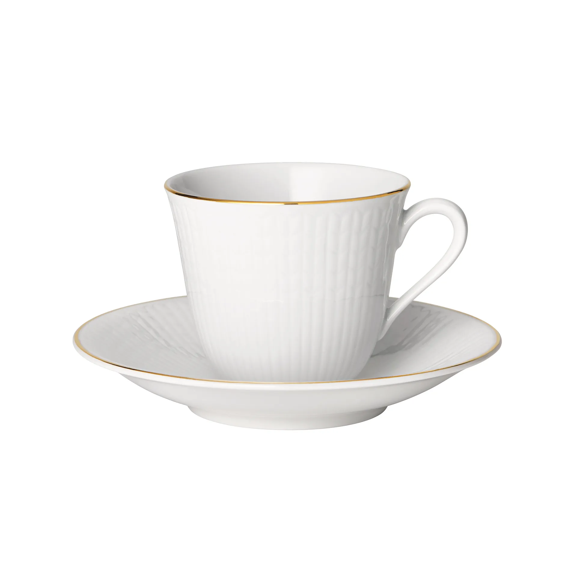 Swedish Grace/スウェディッシュグレース Gala コーヒーカップ ソーサー付き, white Rörstrand | ロールストランド