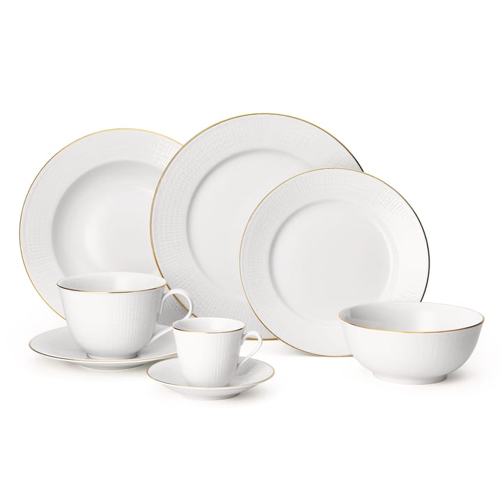Swedish Grace/スウェディッシュグレース Gala ティーカップ ソーサー付き, white Rörstrand | ロールストランド