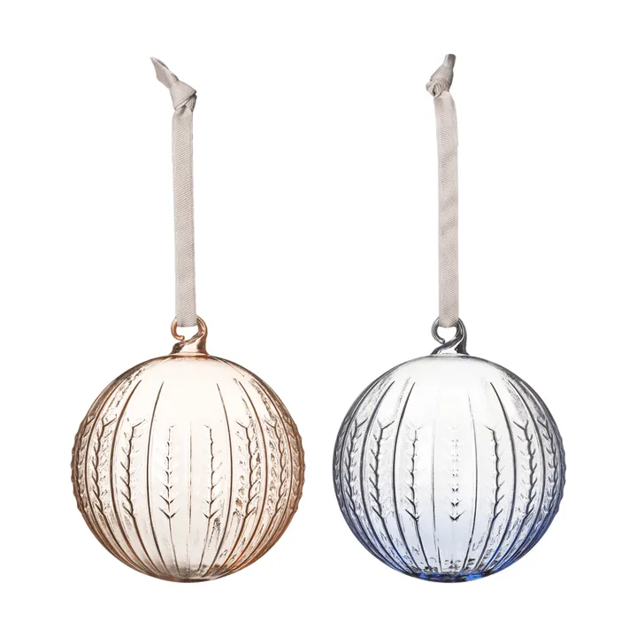Swedish Grace クリスマスオーナメント - Jubilee blue, 2-pack - Rörstrand | ロールストランド