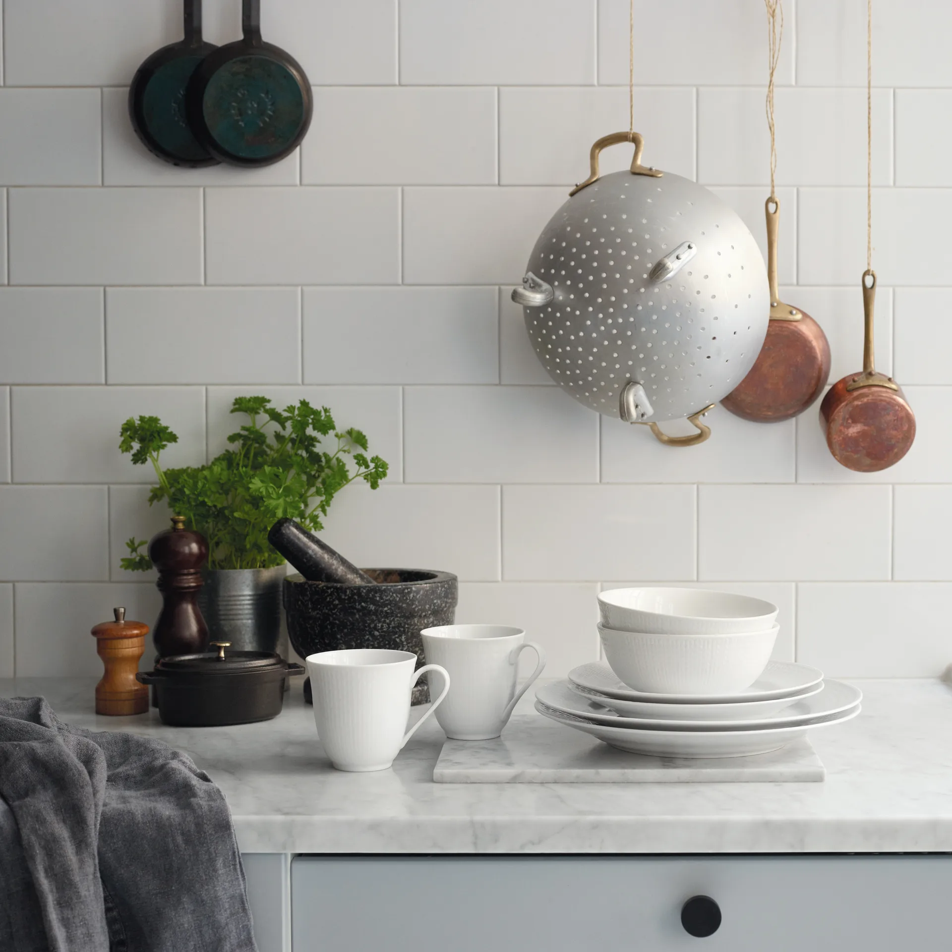 Swedish Grace/スウェディッシュグレース スターターセット snow, 8 pcs Rörstrand | ロールストランド