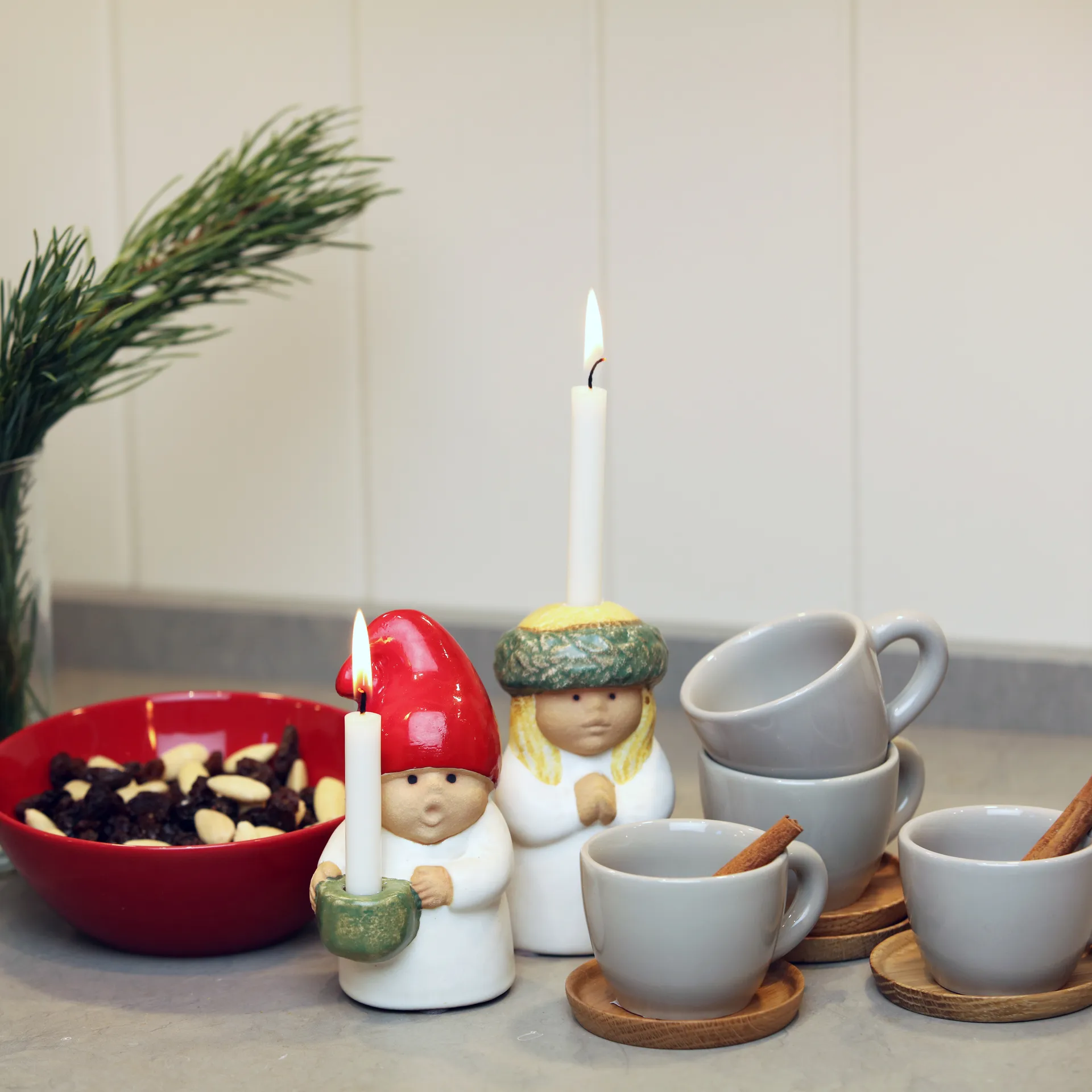 サンタ フィギュア, white Rörstrand | ロールストランド