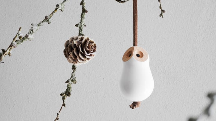 クリスマスオーナメント ふくろう Ø4 cm, White Rosendahl | ローゼンダール