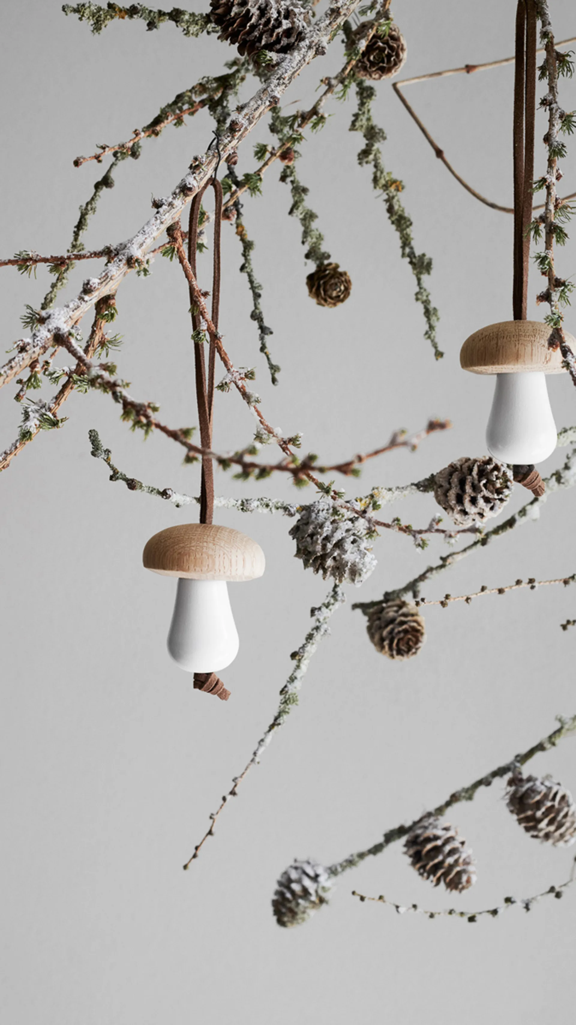 クリスマスオーナメント きのこ Ø4.5 cm, White Rosendahl | ロゼンダール