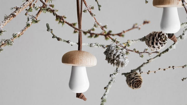 クリスマスオーナメント きのこ Ø4.5 cm, White Rosendahl | ロゼンダール
