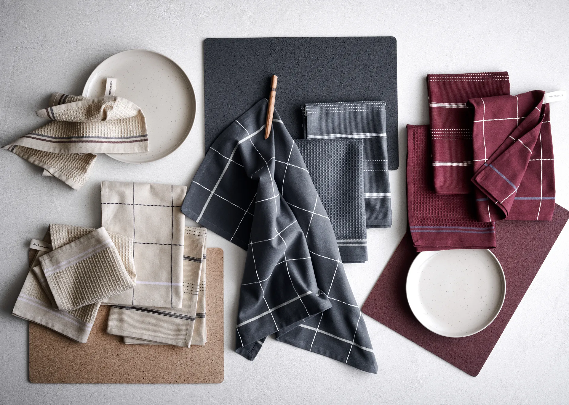 Alpha キッチンタオル 50x70 cm, Sand Rosendahl | ロゼンダール