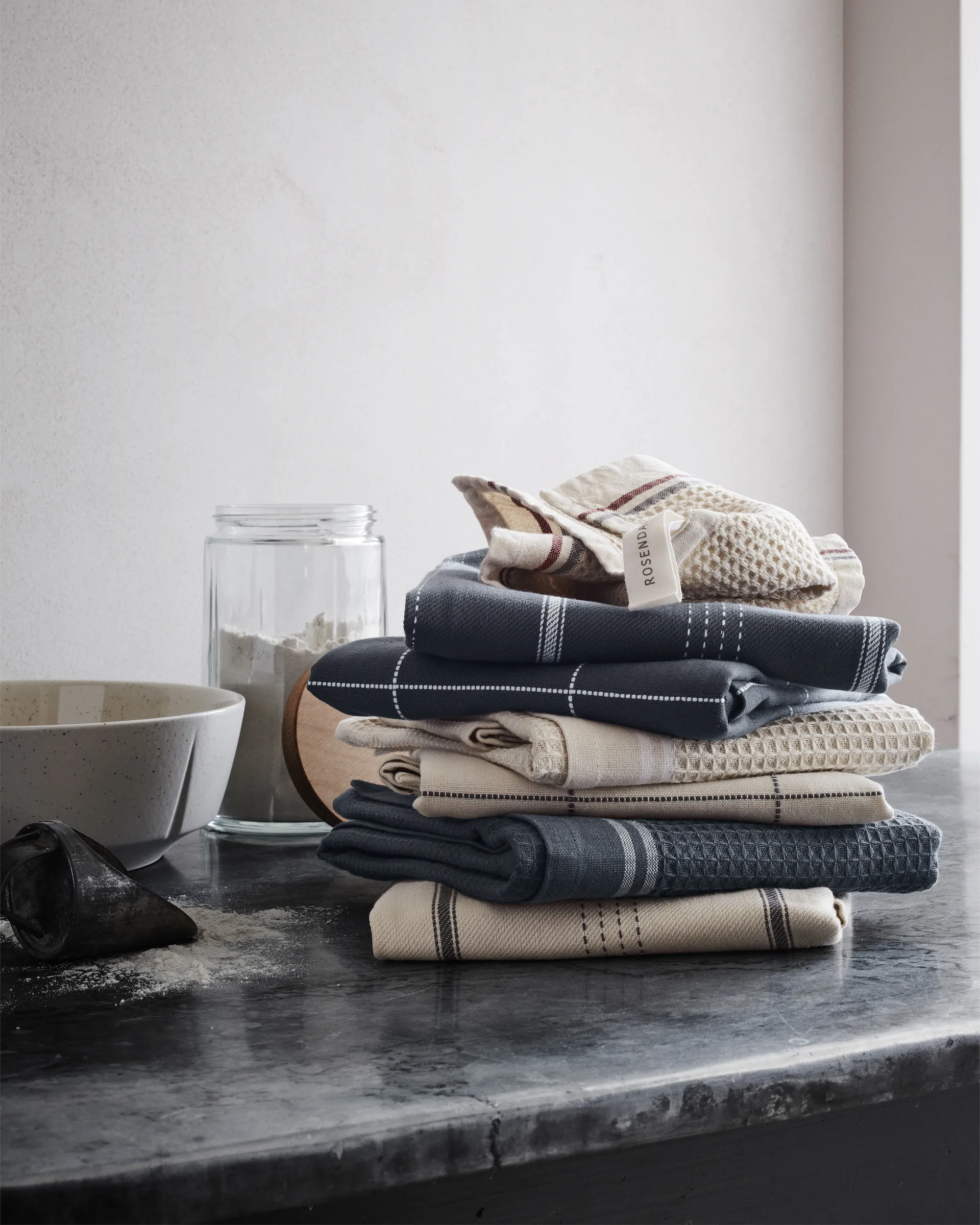 Beta キッチンタオル 50x70 cm, Dark grey Rosendahl | ロゼンダール