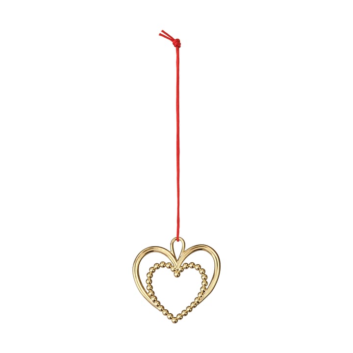 Karen Blixen パール ハート クリスマスオーナメント 6.5 cm - Gilded - Rosendahl | ローゼンダール