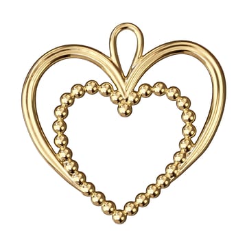 Karen Blixen パール ハート クリスマスオーナメント 6.5 cm - Gilded - Rosendahl | ローゼンダール