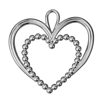 Karen Blixen パール ハート クリスマスオーナメント 6.5 cm - Silver-plated - Rosendahl | ローゼンダール