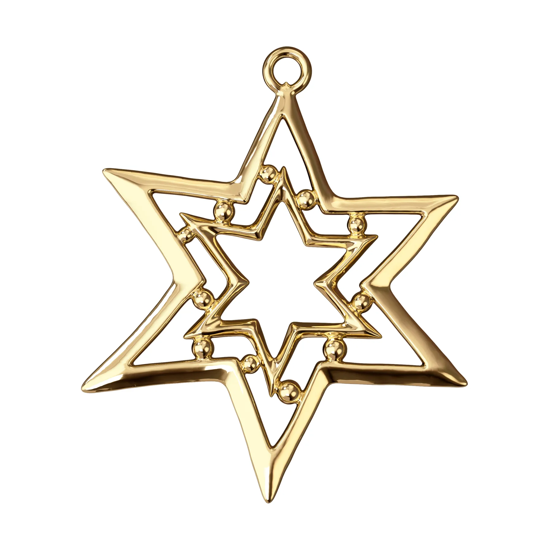 Karen Blixen スターオーナメント 8 cm, Gilded Rosendahl | ロゼンダール