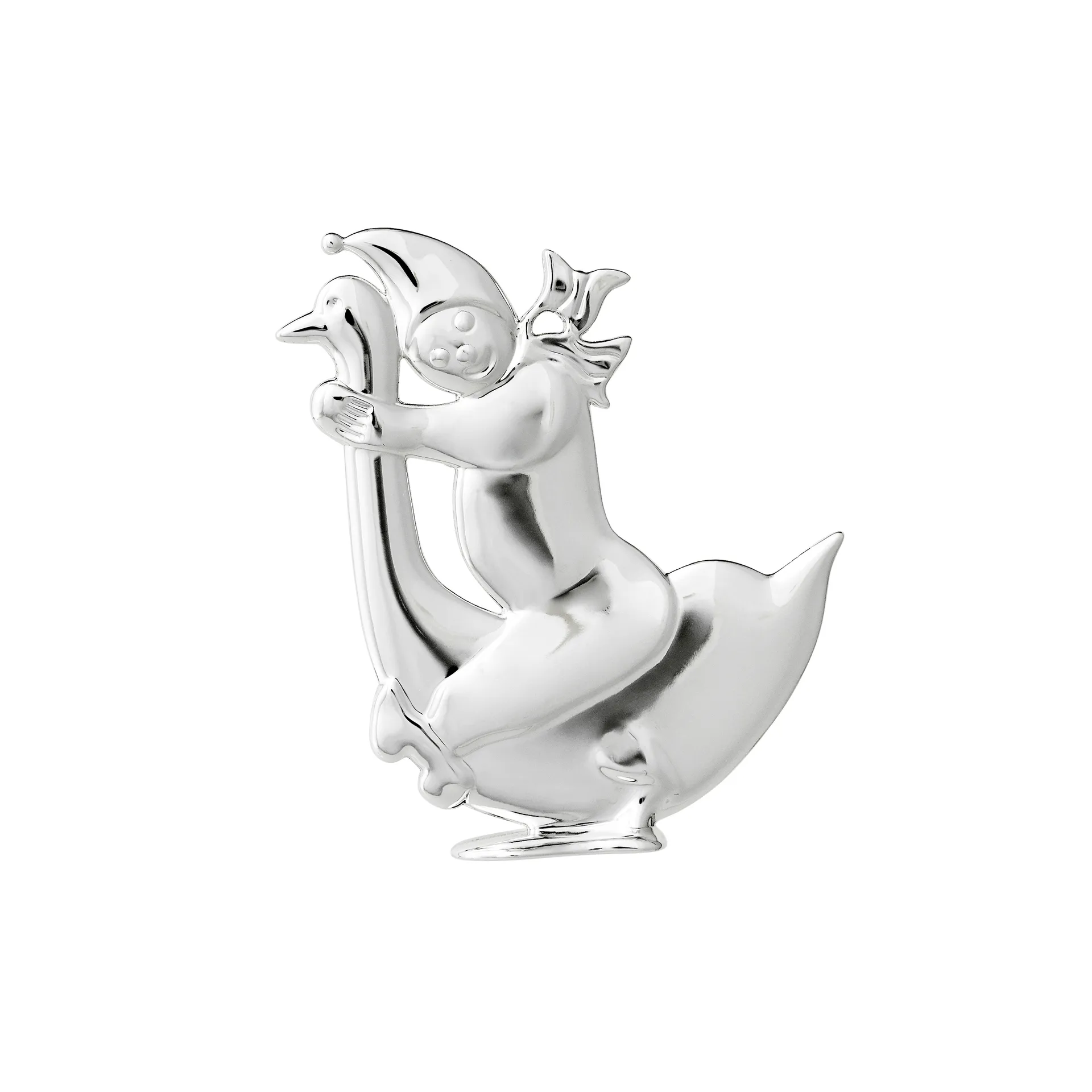 Karen Blixen Boy andGoose クリスマス オーナメント, silver Rosendahl | ロゼンダール