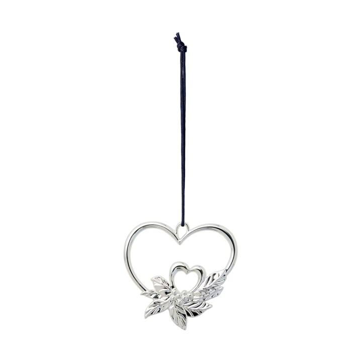 Karen Blixen ハンギング クリスマスオーナメント double heart, Silver plated Rosendahl | ローゼンダール