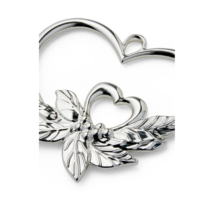 Karen Blixen ハンギング クリスマスオーナメント double heart, Silver plated Rosendahl | ローゼンダール