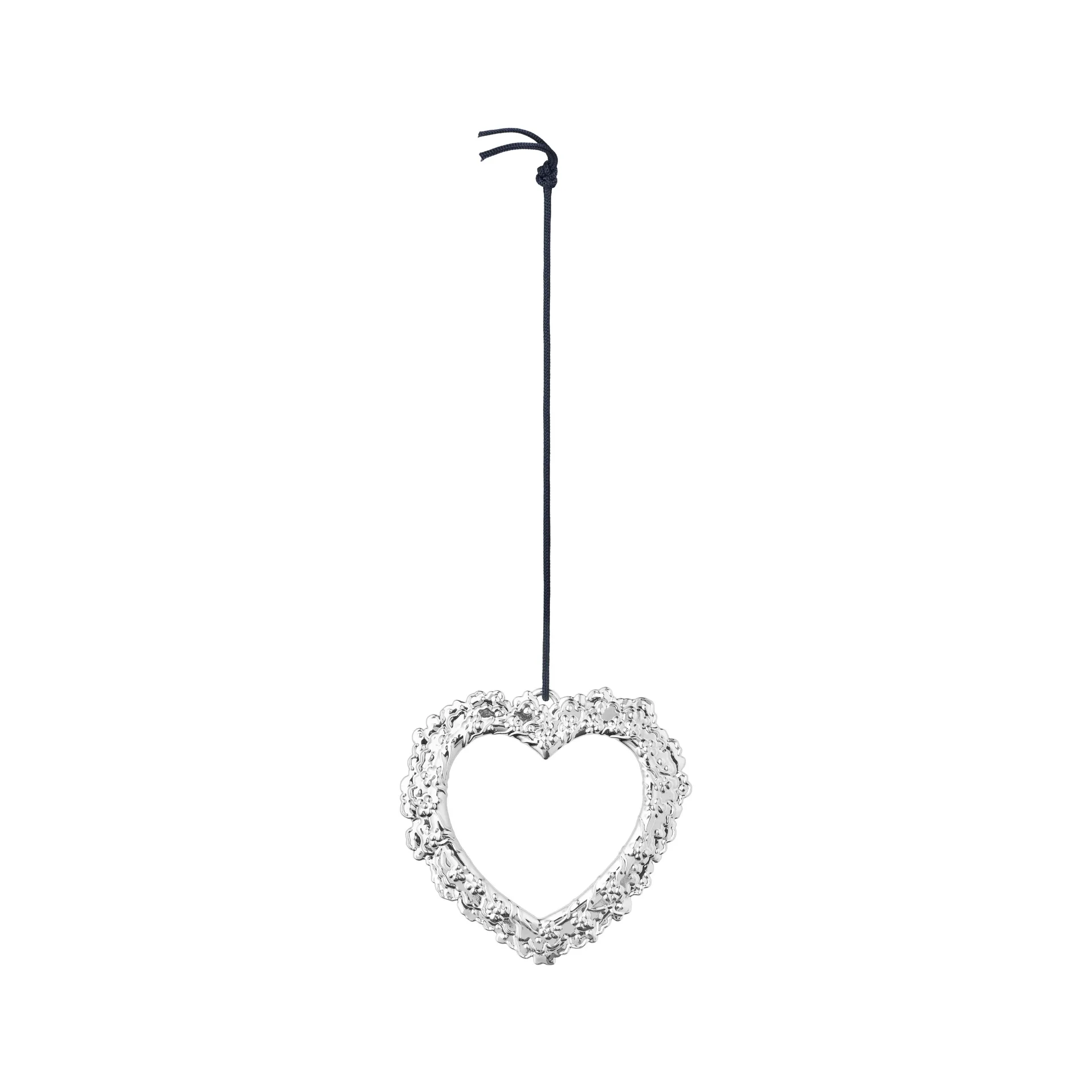 Karen Blixen クリスマスデコレーション Flower heart, Silver Rosendahl | ロゼンダール