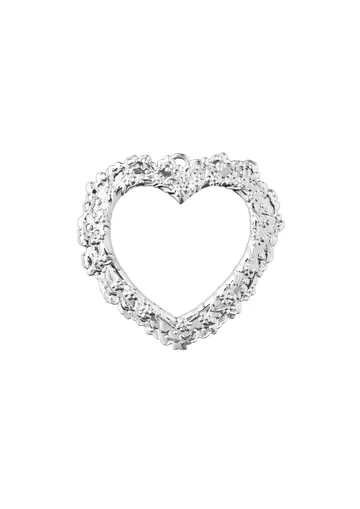 Karen Blixen クリスマスデコレーション Flower heart - Silver - Rosendahl | ロゼンダール