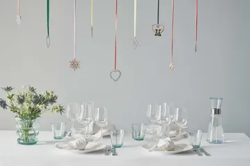 Karen Blixen クリスマスデコレーション Flower heart - Silver - Rosendahl | ロゼンダール