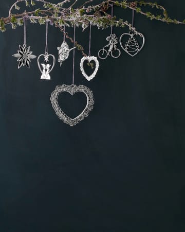 Karen Blixen 窓用デコレーション Flower heart - Silver - Rosendahl | ローゼンダール