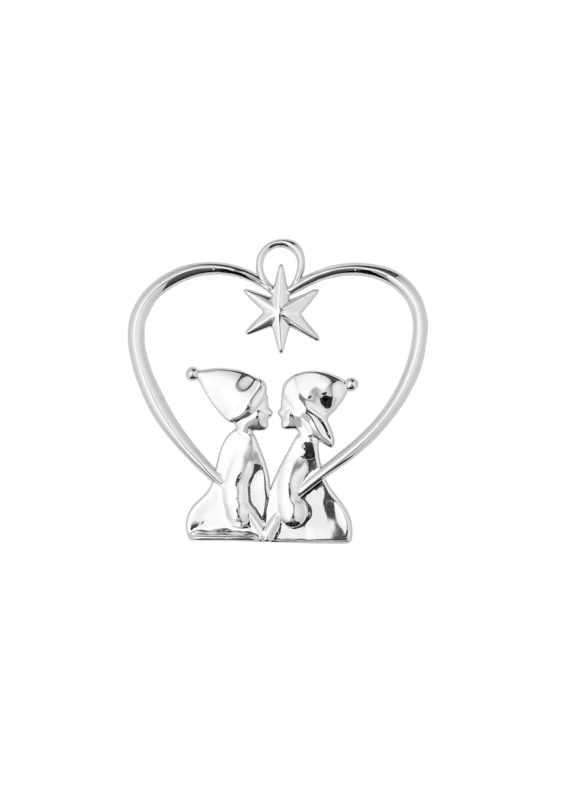 Karen Blixen クリスマスデコレーション Heart with child, Silver Rosendahl | ロゼンダール