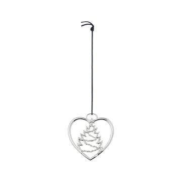 Karen Blixen クリスマスデコレーション Heart with Christmas tree - Silver - Rosendahl | ロゼンダール