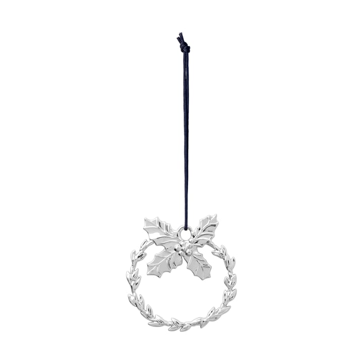 Karen Blixen ハンギング クリスマスオーナメント Holly, Silver plated Rosendahl | ローゼンダール