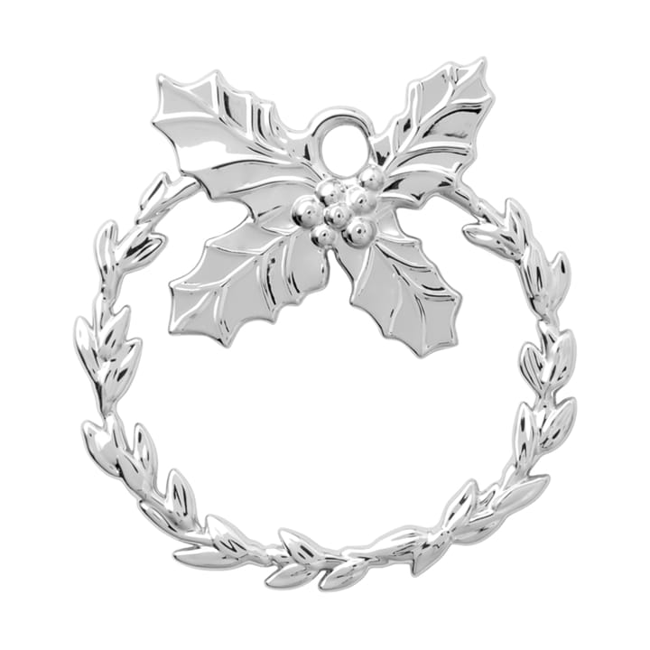 Karen Blixen ハンギング クリスマスオーナメント Holly, Silver plated Rosendahl | ローゼンダール