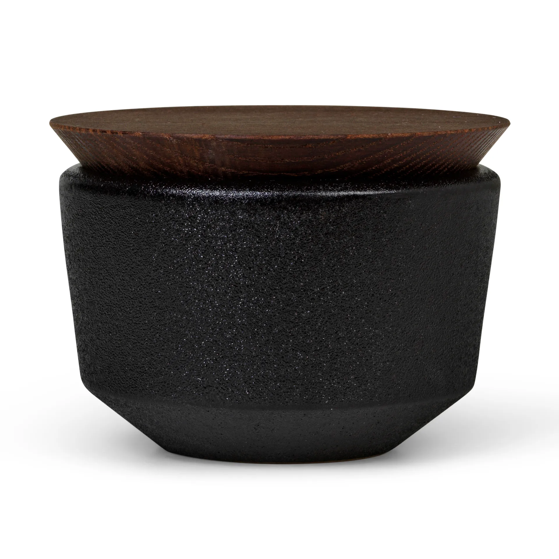 Rå salt cellar 蓋付き 15 cl, Black Rosendahl | ロゼンダール
