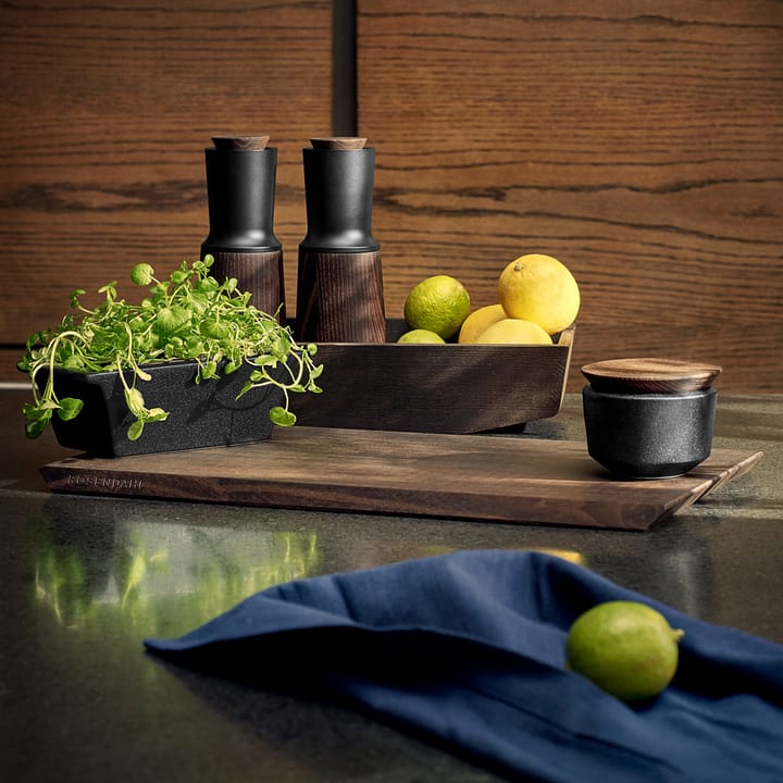 Rå salt cellar 蓋付き 15 cl, Black Rosendahl | ロゼンダール