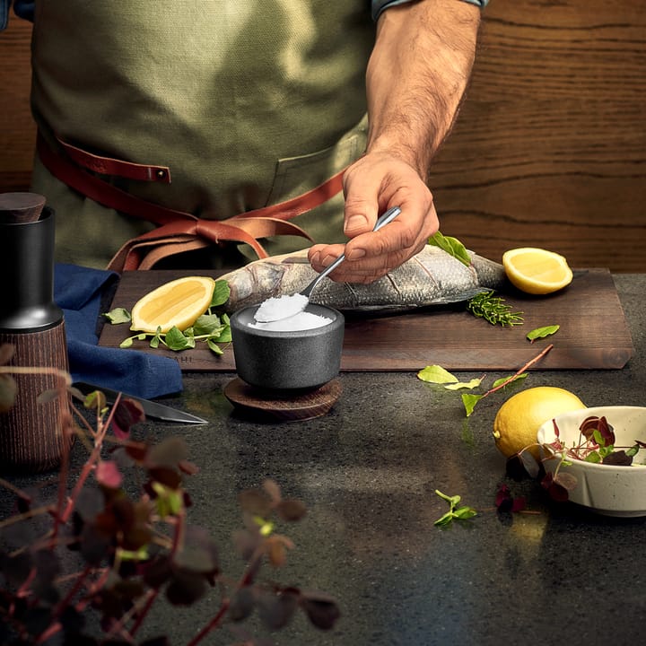 Rå salt cellar 蓋付き 15 cl, Black Rosendahl | ロゼンダール