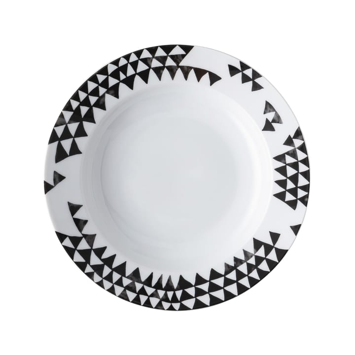 Magic Garden ブラックシーズ ディーププレート 23 cm, white-black Rosenthal | ロゼンダール