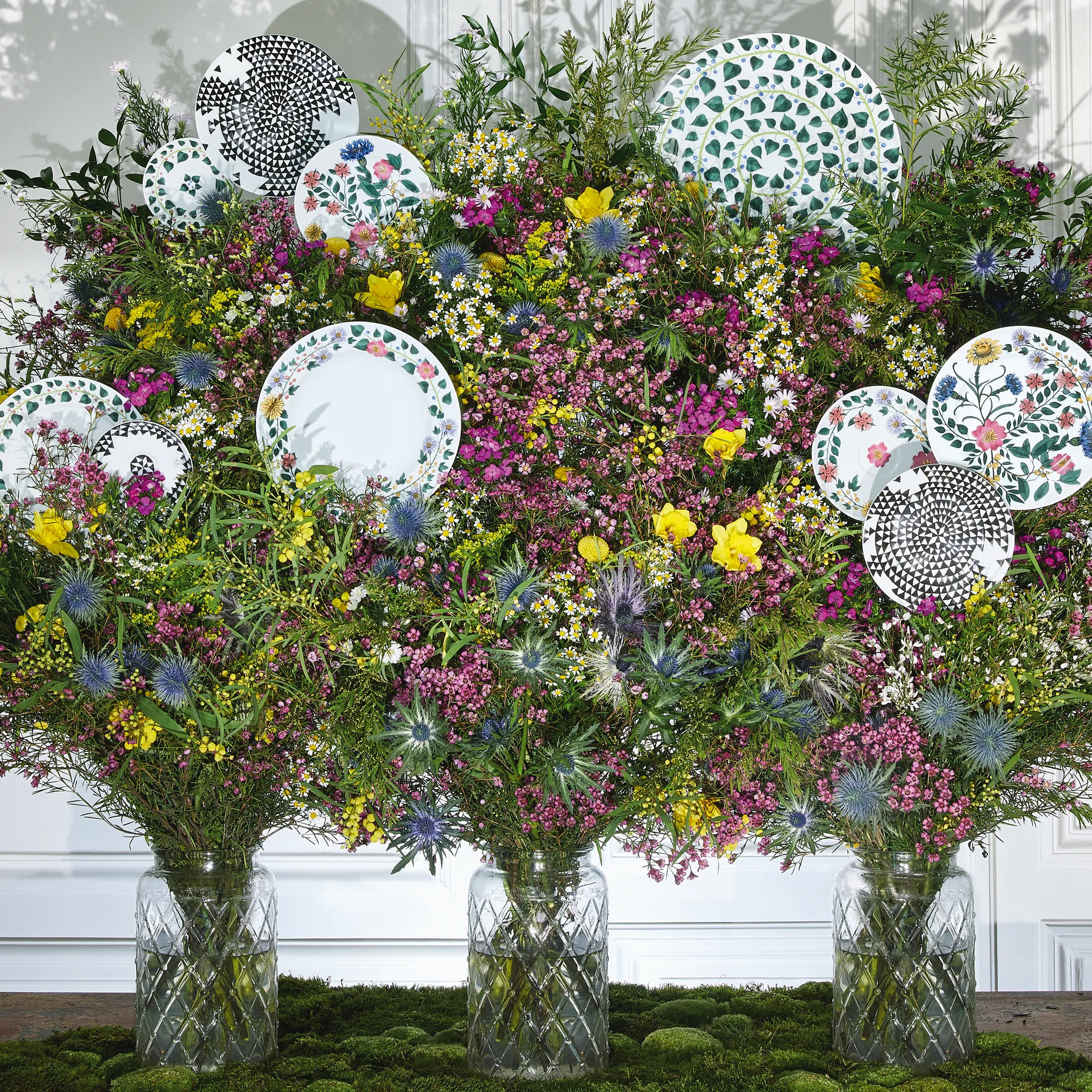 Magic Garden Foliage プレート 21 cm, white-green Rosenthal | ロゼンダール