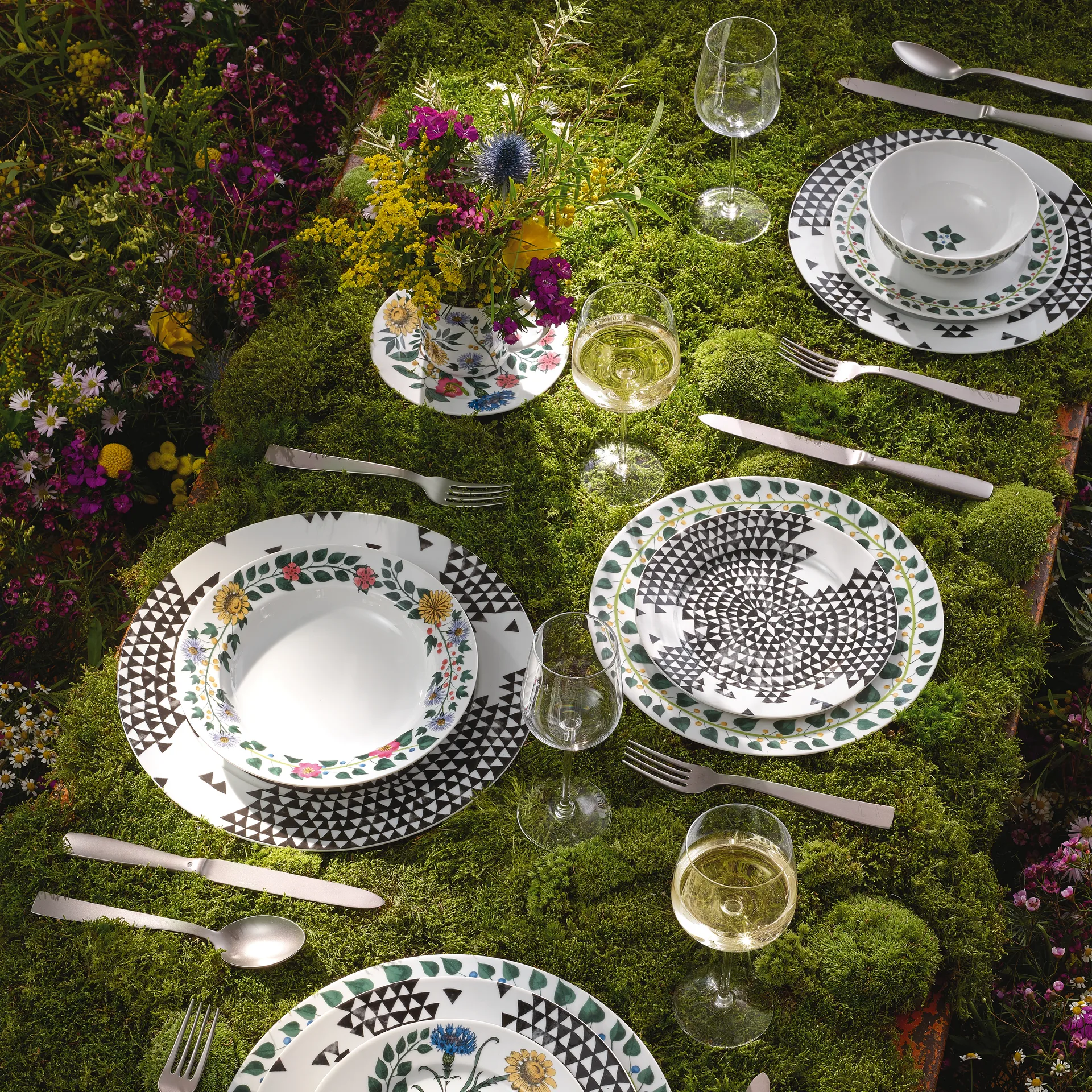 Magic Garden Foliage プレート 21 cm, white-green Rosenthal | ロゼンダール