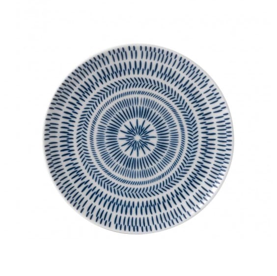 ダーク ブル― Chevron プレート - 21 cm - Royal Doulton | ロイヤル ドルトン