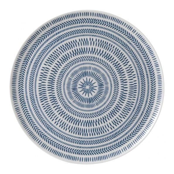 ダーク ブル― Chevron サービング プレート - 32 cm - Royal Doulton | ロイヤル ドルトン