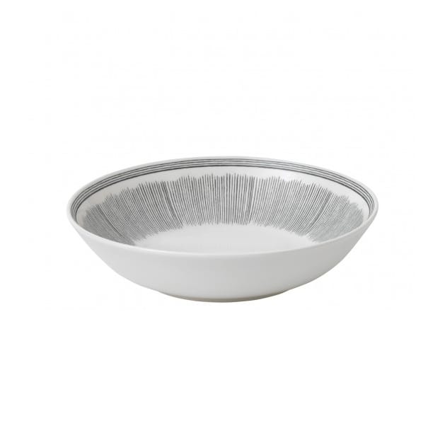 グレー Lines ディーププレート - 24 cm - Royal Doulton | ロイヤル ドルトン