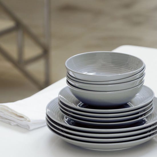 Maze プレート セット 12 ピース, dark grey Royal Doulton | ロイヤル ドルトン
