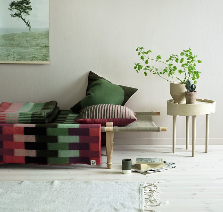 Åsmund bold ブランケット 135x200 cm, Pink-green Røros Tweed